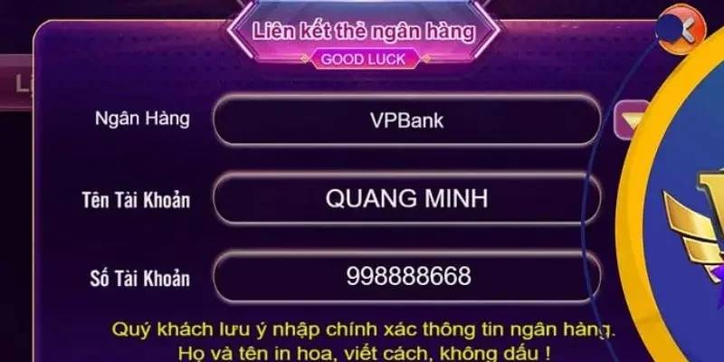 Nạp tiền rút tiền 2 rút tiền thưởng từ ví game VB77